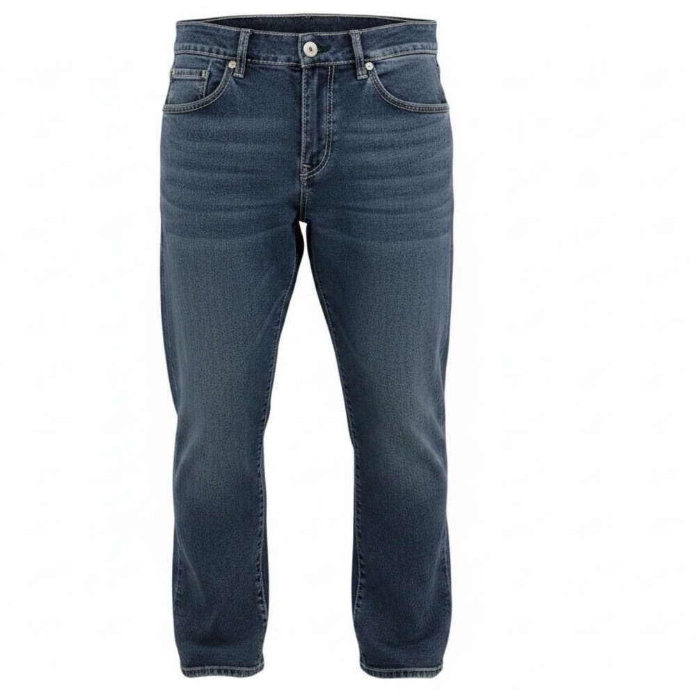 True Religion Ricky Big T Flap Straight Jeans Light Pacific Wash 36x34 (CC3) NWT